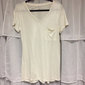 Creamy Shimmery Mossimo Tee
